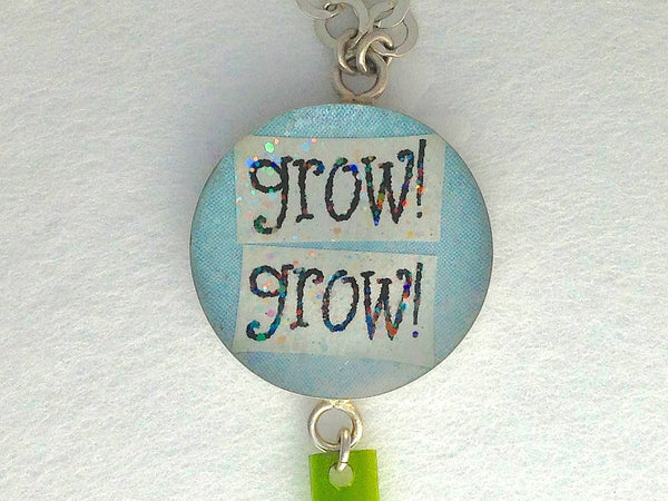 grow grass leaf necklace